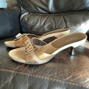 Franco Sarto Heeled Backless Sandals, size 10